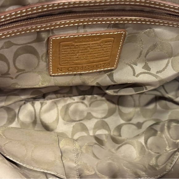 Coach C04S-9674 vintage suede flap-over boho SoHo leather accents Rare EUC w Tag - Picture 14 of 17